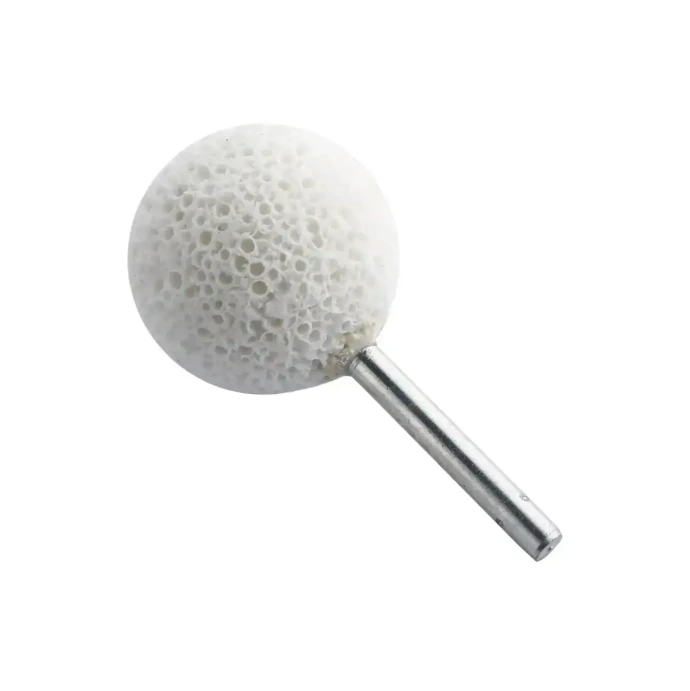 Шлифовъчен камък - сфера бяла