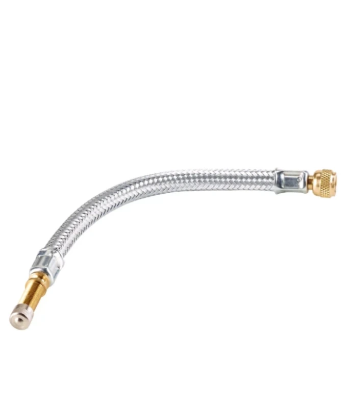 Маркуч с метална оплетка 210 мм (с щипка)